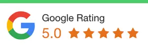 5 Star Rating on Google Reviews